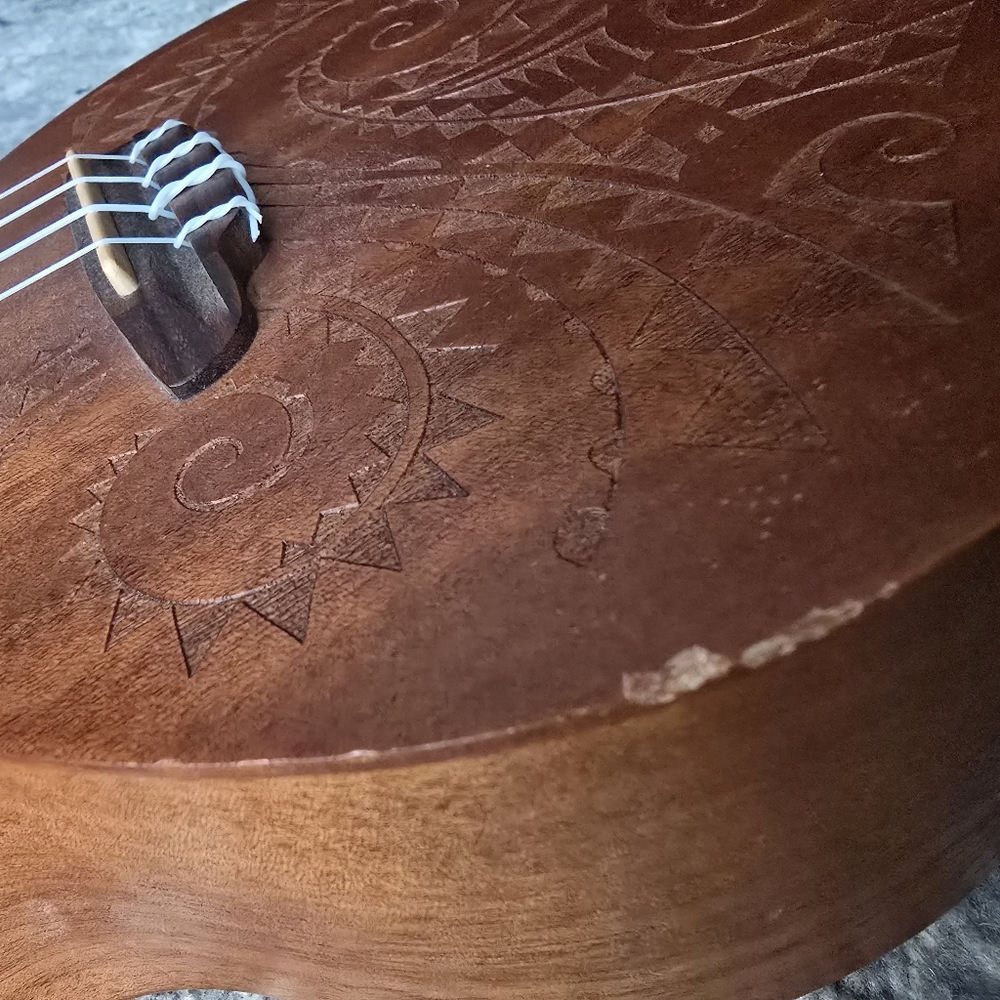 Luna Tatoo Mahogany Ukulele - Picture 6 of 11